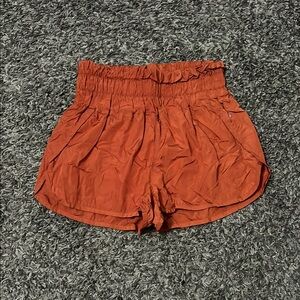 Free People The Way Home Orange Shorts